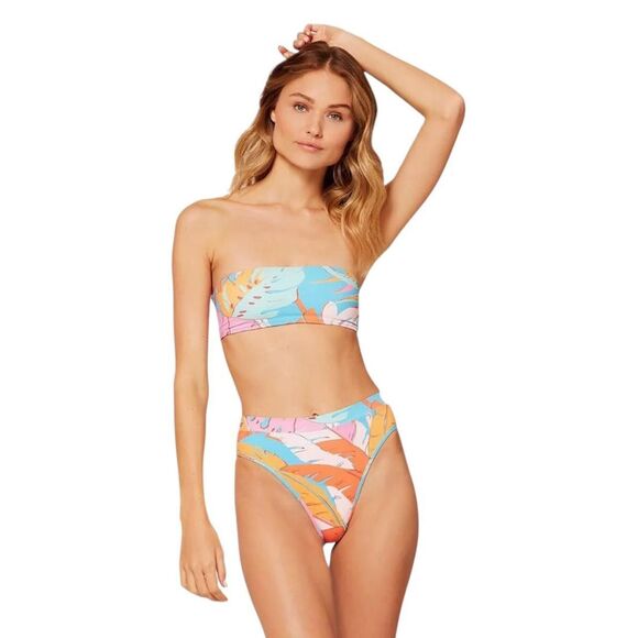 l*space Other - L*space Fiesta Palm Ribbed Frenchi Bikini Bottom and tops
